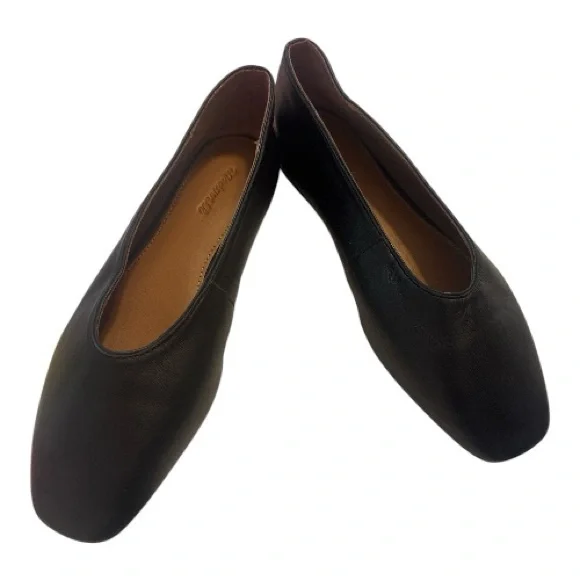 Madewell Mylie Ballet Flat - Black Size 6 - Picture 2 of 8